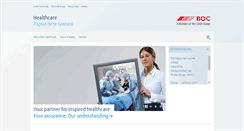 Desktop Screenshot of boc-healthcare-png.com